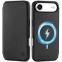Shieldon iPhone 17 Air Wallet Case, Ultra-thin Geunine Leather Cover for iPhone 17 Air with Magsafe Compatible, Credit Card Holder, Support Wireless Charging, Magnetic Closure, Screen Cover, RFID Blocking, Rised Edges, Dual-Layer Shockproof and Drop Prote