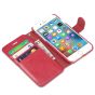 TUCCH iPhone 7 Wallet Phone Case, PU Leather Kickstand Case, Red