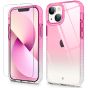 SHIELDON iPhone 13 Mini Clear Case Anti-Yellowing, Transparent Thin Slim Anti-Scratch Shockproof PC+TPU Case with Tempered Glass Screen Protector for iPhone 13 Mini - Red &Clear