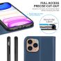 SHIELDON iPhone 11 Pro Wallet Case, Genuine Leather, Auto Sleep/Wake, RFID Blocking, Magnetic Closure - Royal Blue