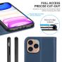 SHIELDON iPhone 11 Pro Max Wallet Case, Genuine Leather, Kick-stand, Magnetic Closure with Auto Sleep/Wake Function - Royal Blue