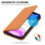 SHIELDON iPhone 12 Pro Max Wallet Case - iPhone 12 Pro Max 6.7-inch Folio Leather Case Cover - Brown
