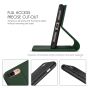 SHIELDON iPhone 8 Plus Wallet Case - iPhone 7 Plus Genuine Leather Kickstand Case - Midnight Green