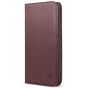 SHIELDON iPhone 7/8 Plus Leather Wallet Case with Magnetic Closure - Wine Red
