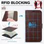 TUCCH iPhone 13 Wallet Case, iPhone 13 PU Leather Case, Folio Flip Cover with RFID Blocking, Credit Card Slots, Magnetic Clasp Closure - Chocolate Brown