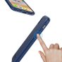 SHIELDON iPhone XS / iPhone X Case - Middle blue Case for Apple iPhone X / iPhone 10 - Plateau Series