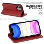 SHIELDON iPhone 12 Mini Wallet Case - Mini iPhone 12 5.4-inch Folio Case - Wine Red
