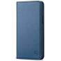 SHIELDON iPhone 13 Wallet Case, iPhone 13 Genuine Leather Cover with RFID Blocking, Book Folio Flip Kickstand Magnetic Closure - Royal Blue