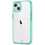 SHIELDON iPhone 13 Clear Case Anti-Yellowing, Transparent Thin Slim Anti-Scratch Shockproof PC+TPU Case with Tempered Glass Screen Protector for iPhone 13 - Green Frame