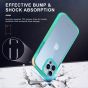SHIELDON iPhone 13 Pro Max Clear Case Anti-Yellowing, Transparent Thin Slim Anti-Scratch Shockproof PC+TPU Case with Tempered Glass Screen Protector for iPhone 13 Pro Max 5G - Green
