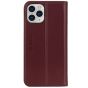 SHIELDON iPhone 12 Pro Max Wallet Case - iPhone 12 Pro Max 6.7-inch Folio Leather Case Cover - Wine Red