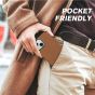 Shieldon iPhone 15 Genuine Leather case, Support Wireless Charging, Raised Edges Slim Fit Non-Slip Shockproof Protective Phone Case for Regular iPhone 15 - Brown