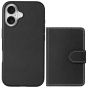 SHIELDON iPhone 16 Plus Leather Case with Wallet, Detachable 2IN1, Genuine Leather, Magsafe Compatible, Card Holder, Slim Mag Wireless Charging Protective Case for iPhone 16 Plus 6.7-Inch