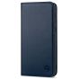 SHIELDON SAMSUNG S21 Wallet Case - SAMSUNG GALAXY S21 6.2-inch Folio Leather Case - Navy Blue
