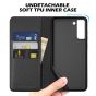 SHIELDON SAMSUNG S21 Plus Wallet Case - SAMSUNG Galaxy S21 Plus 6.7-inch Folio Leather Case - Black