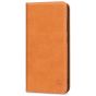 SHIELDON SAMSUNG Galaxy S23 Wallet Case, SAMSUNG S23 Leather Cover Flip Folio Book Case - Brown