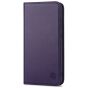 SHIELDON SAMSUNG Galaxy S23 Wallet Case, SAMSUNG S23 Leather Cover Flip Folio Book Case - Dark Purple