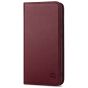 SHIELDON SAMSUNG Galaxy S23 Wallet Case, SAMSUNG S23 Leather Cover Flip Folio Book Case - Wine Red
