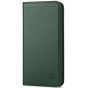 SHIELDON SAMSUNG Galaxy S24 Plus Wallet Case, SAMSUNG S24 Plus Genuine Leather Cover Flip Folio Book Case - Midnight Green