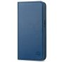 SHIELDON iPhone 14 Wallet Case, iPhone 14 Genuine Leather Cover with RFID Blocking, Book Folio Flip Kickstand Magnetic Closure - Royal Blue
