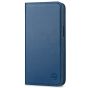 SHIELDON iPhone 14 Pro Max Wallet Case, iPhone 14 Pro Max Genuine Leather Folio Cover - Royal Blue