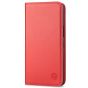 SHIELDON iPhone 14 Pro Max Wallet Case, iPhone 14 Pro Max Genuine Leather Folio Cover - Red