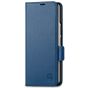 SHIELDON SAMSUNG Galaxy Z Fold4 5G Genuine Leather Wallet Case Cover with S Pen Holder, Folio Flip Style - Royal Blue