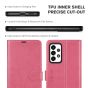 TUCCH SAMSUNG GALAXY A53 Wallet Case, SAMSUNG A53 Leather Case Folio Cover - Hot Pink