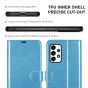 TUCCH SAMSUNG GALAXY A52 Wallet Case, SAMSUNG A52 Flip Case 6.5-inch - Shiny Light Blue