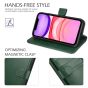 TUCCH iPhone 11 Pro Wallet Case with Strap, iPhone 11 Pro Stand Case with Card Holder - Midnight Green