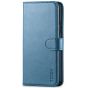 TUCCH iPhone 11 Pro Max Wallet Case for Men, iPhone 11 Pro Max Leather Cover with Magnetic Clasp - Lake Blue