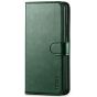 TUCCH iPhone 11 Pro Max Wallet Case for Men, iPhone 11 Pro Max Leather Cover with Magnetic Clasp - Midnight Green