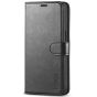 TUCCH iPhone 12 Mini 5.4-inch Flip Leather Wallet Case - Black