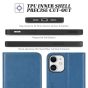 TUCCH iPhone 12 Wallet Case, iPhone 12 Pro Wallet Case, Flip Cover with Stand, Credit Card Slots, Magnetic Closure for iPhone 12 / Pro 6.1-inch 5G Lake Blue