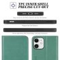TUCCH iPhone 12 Wallet Case, iPhone 12 Pro Wallet Case, Flip Cover with Stand, Credit Card Slots, Magnetic Closure for iPhone 12 / Pro 6.1-inch 5G Myrtle Green