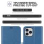 TUCCH iPhone 12 Pro Max Wallet Case, iPhone 12 Pro Max 6.7-inch Flip Case - Light Blue