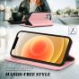 TUCCH iPhone 12 Pro Max Wallet Case, iPhone 12 Pro Max PU Leather Case, Flip Cover with Stand, Credit Card Slots, Magnetic Closure for iPhone 12 Pro Max 6.7-inch 5G Rose Gold