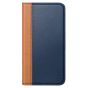 TUCCH iPhone 12 Wallet Case, iPhone 12 Pro Wallet Case, Flip Cover with Stand, Credit Card Slots, Magnetic Closure for iPhone 12 / Pro 6.1-inch 5G - Blue&Brown