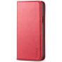 TUCCH iPhone 12 Pro Max Wallet Case, iPhone 12 Pro Max PU Leather Case, Flip Cover with Stand, Credit Card Slots, Magnetic Closure for iPhone 12 Pro Max 6.7-inch 5G Red