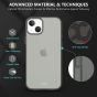 TUCCH iPhone 13 Clear TPU Case Non-Yellowing, Transparent Thin Slim Scratchproof Shockproof TPU Case with Tempered Glass Screen Protector for iPhone 13 5G - Grey
