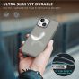 TUCCH iPhone 13 Mini Clear TPU Case Non-Yellowing, Transparent Thin Slim Scratchproof Shockproof TPU Case with Tempered Glass Screen Protector for iPhone 13 Mini 5G(5.4-Inch) - Clear & Grey
