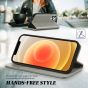 TUCCH iPhone 13 Pro Max Leather Case, iPhone 13 Pro Max PU Wallet Case with Stand Folio Flip Book Cover and Magnetic Closure - Grey