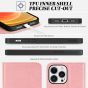 TUCCH iPhone 13 Pro Max Leather Case, iPhone 13 Pro Max PU Wallet Case with Stand Folio Flip Book Cover and Magnetic Closure - Rose Gold