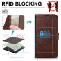 TUCCH iPhone 14 Wallet Case, iPhone 14 PU Leather Case, Folio Flip Cover with RFID Blocking, Credit Card Slots, Magnetic Clasp Closure - Chocolate Brown