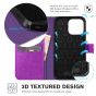 TUCCH iPhone 14 Pro Wallet Case, iPhone 14 Pro PU Leather Case, Folio Flip Cover with RFID Blocking and Kickstand - Purple