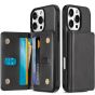 TUCCH iPhone 17 Pro Max Leather Case with Undetachable Card Wallet, iPhone 17 Pro Max Card Holder Phone Case with Crossbody Lanyard, Raised Edges RFID Blocking Anti-Slip Shockproof Protective for iPhone 17 Pro Max 2025