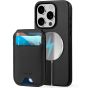 TUCCH iPhone 16 Pro Leather Magsafe Phone Case with Stand Magnetic Card Holder, Support Wireless Charging, Magsafe Compatible, Stand via Card Holder, Shockproof PU Leather Protective Case with RFID Blocking for iPhone 16 Pro