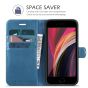 TUCCH iPhone 7 Wallet Case, iPhone 8 Case, Premium PU Leather Case - Lake Blue