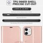TUCCH iPhone 11 Wallet Case with Magnetic, iPhone 11 Leather Case - Shiny Rose Gold