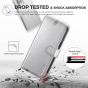 TUCCH iPhone 13 Pro Max Wallet Case, iPhone 13 Pro Max PU Leather Case with Folio Flip Book RFID Blocking, Stand, Card Slots, Magnetic Clasp Closure - Shiny Silver